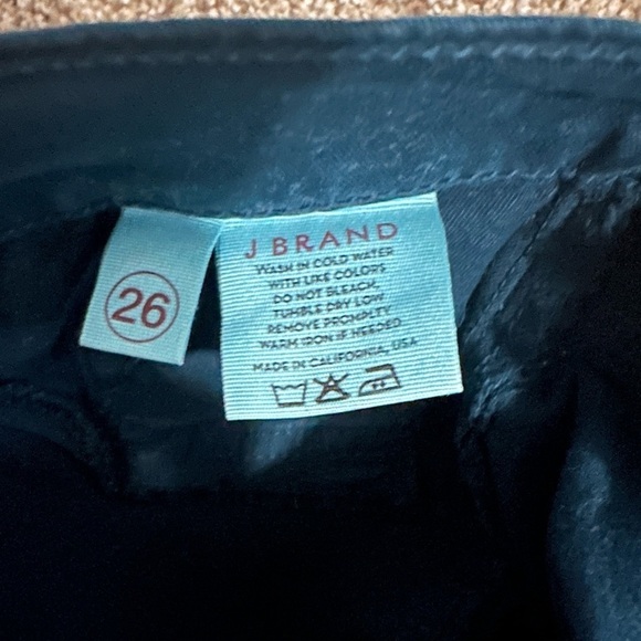 🚨J Brand Skinny Jeans Pencil Leg in Riviera Blue Green/Deep Teal. Size: 26. - Picture 9 of 9